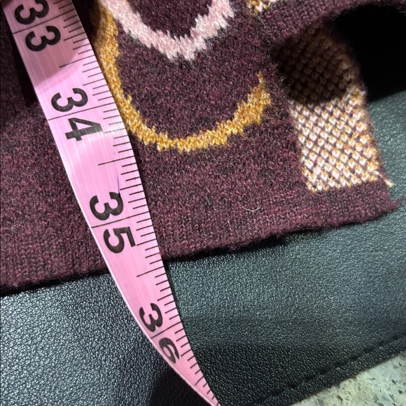 Nine West Knit Open Front Long Line Cardigan,2 pockets, Geometric swirl print - Picture 10 of 10